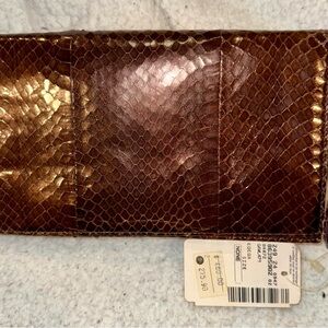 Calvin Klein Metallic Brown Clutch